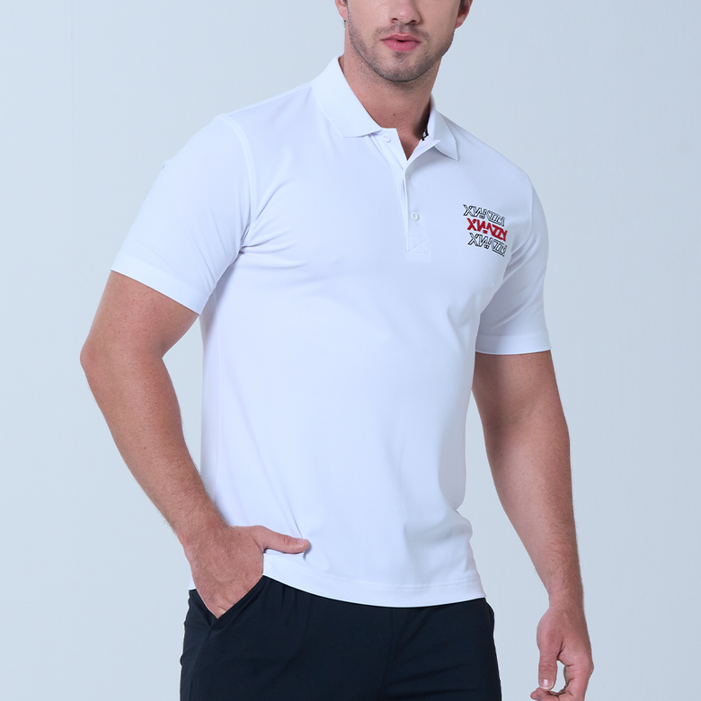 팀엑스네지  머슬핏 카라 반팔티셔츠 XN23SSMTS12 [WHITE]