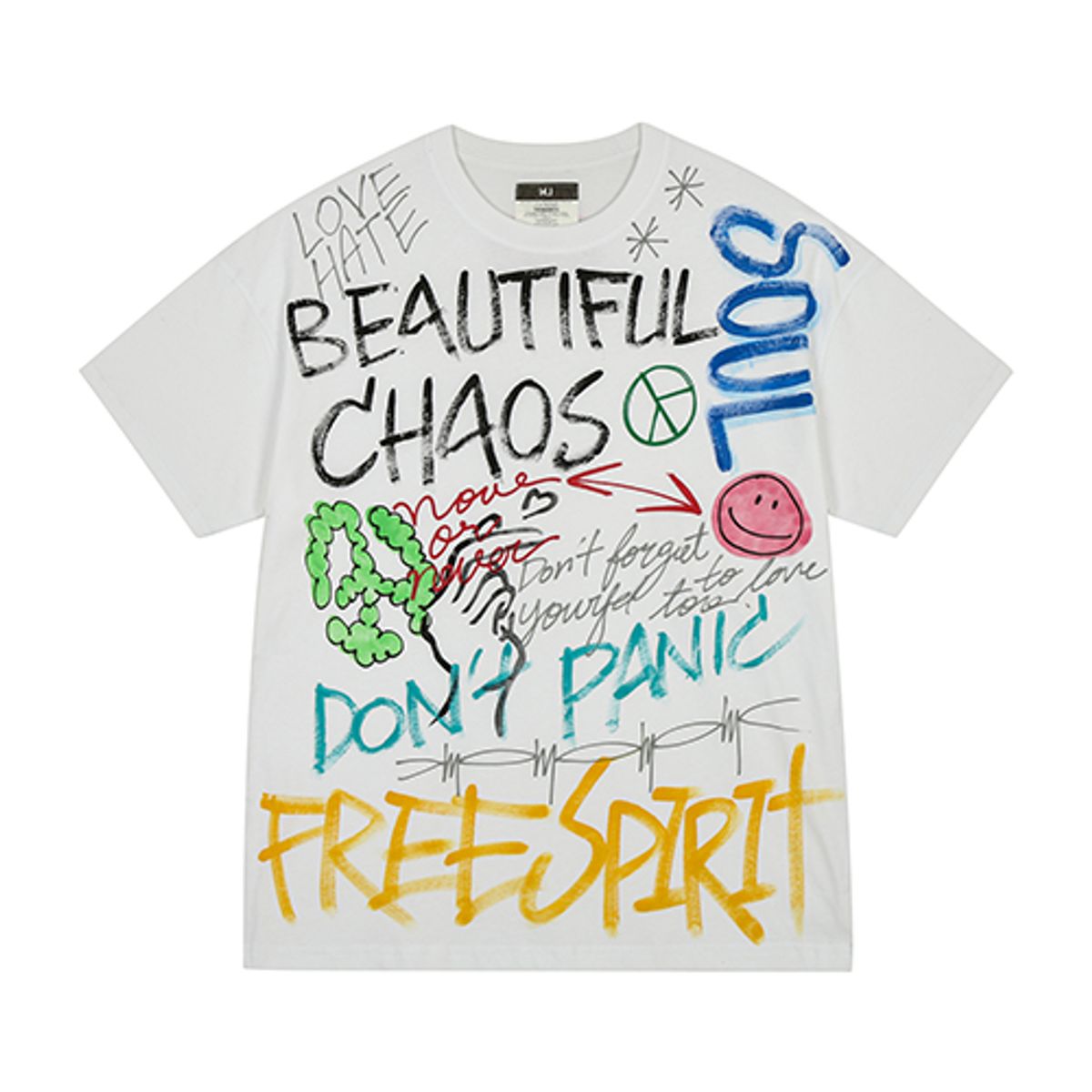 더 매드니스(THE MADNESS) HAND WORK FREE T-SHIRTS_WH