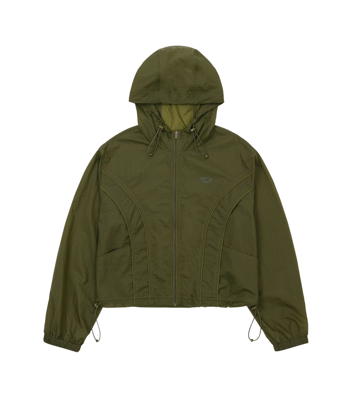 웰빙익스프레스(WELLBEING EXPRESS) Ripstop Crop Windbreaker Khaki