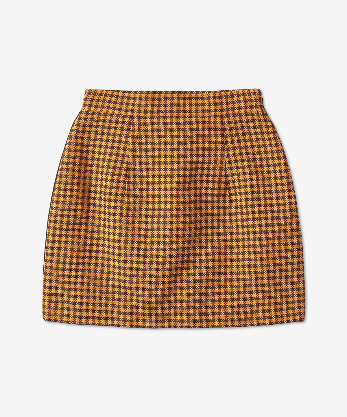 마르니(MARNI) 미니 체크 스커트 - 오렌지:버건디 / GOMA0553IUUTP730CHR79