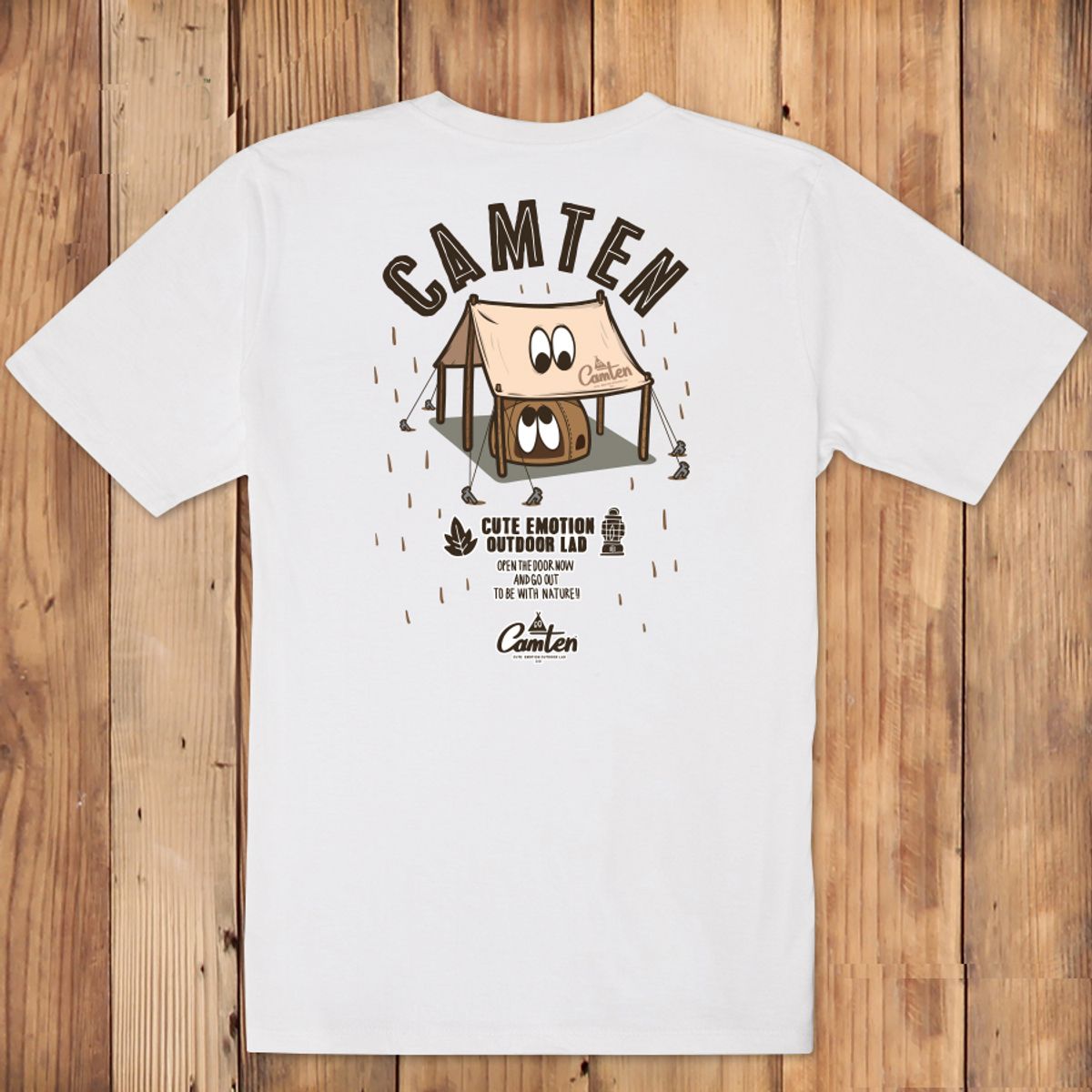 돌돌(DOLDOL) Camten-tshirts-10 감성 캠핑 브랜드 캠텐 캐릭터 그래픽 티셔츠 반팔티