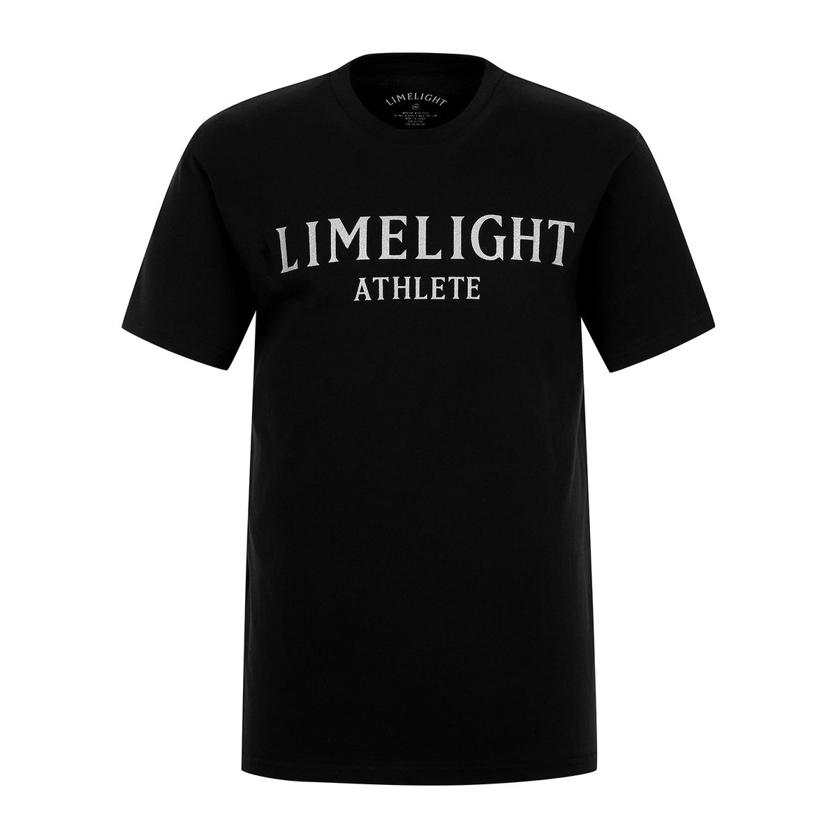 라임라잇 어패럴(LIMELIGHT APPAREL) 애슬릿 티셔츠 (블랙/실버)