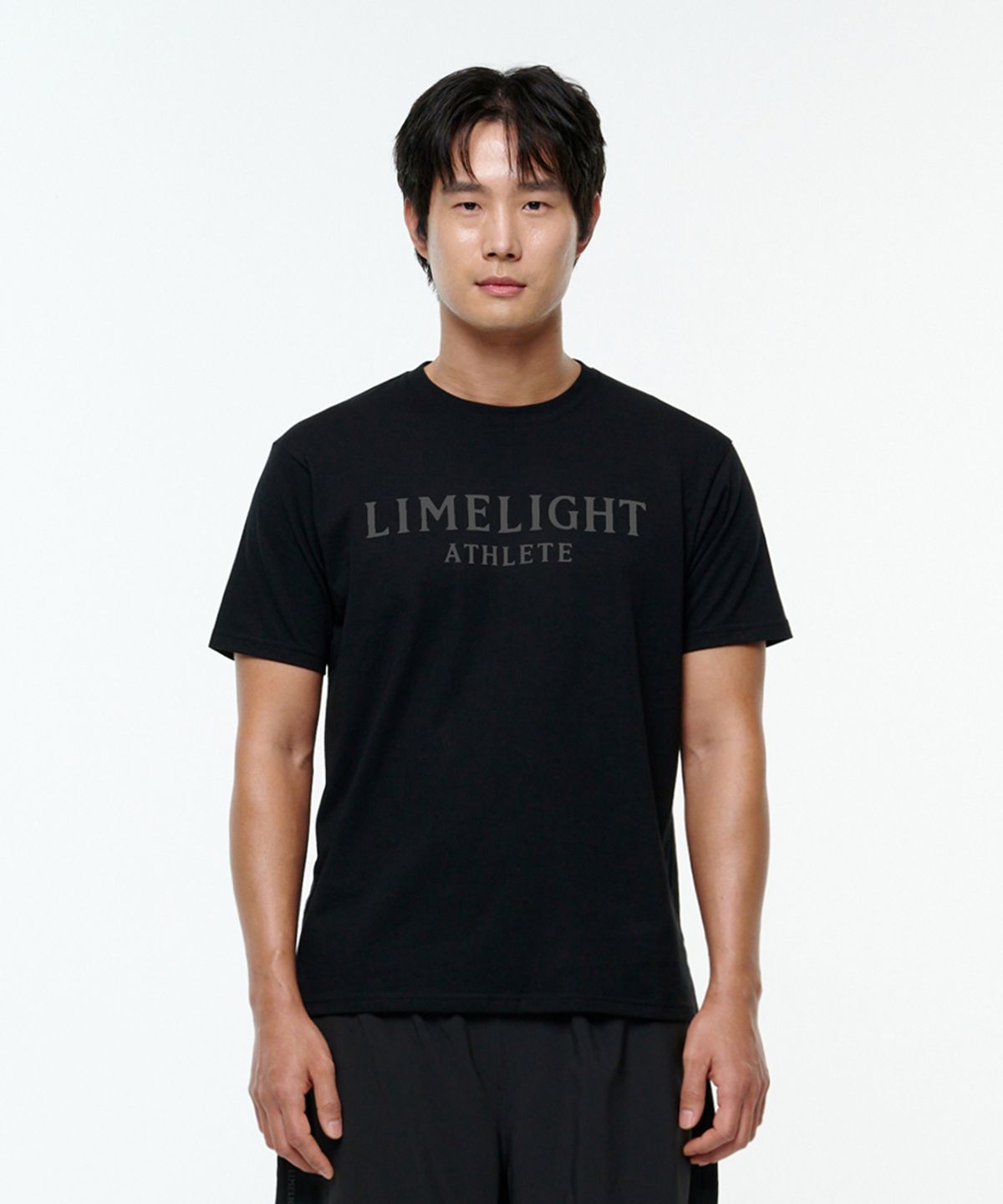 라임라잇 어패럴(LIMELIGHT APPAREL) 애슬릿 티셔츠 (블랙/그레이)