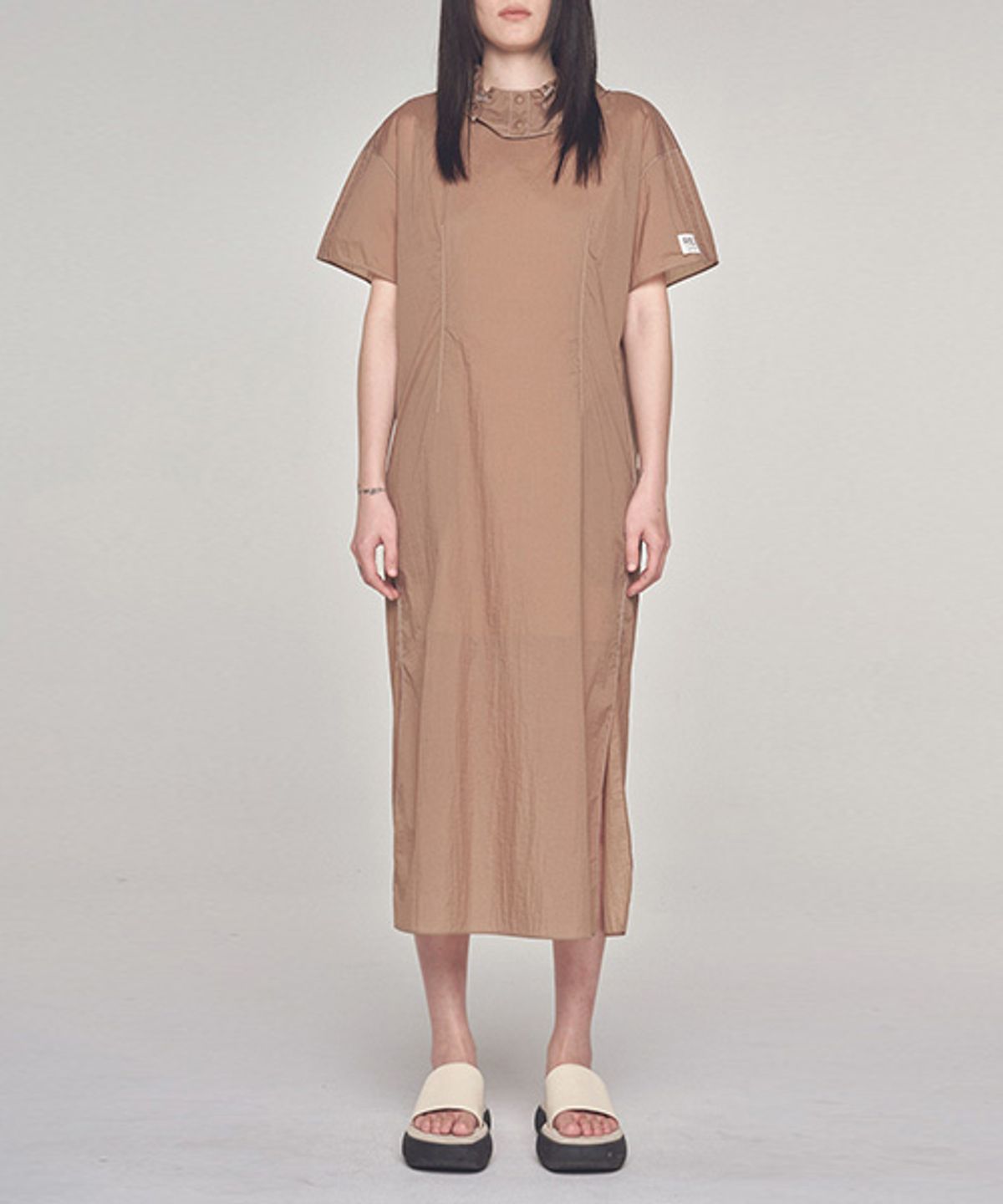 래코드(RECODE) Shirt Layering Strap Dress_RQDAM23561BEX