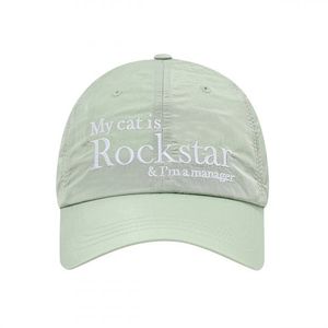 Rockstar cat Nylon cap (Mint)