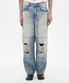 sandglass destroyed denim pants (light blue)