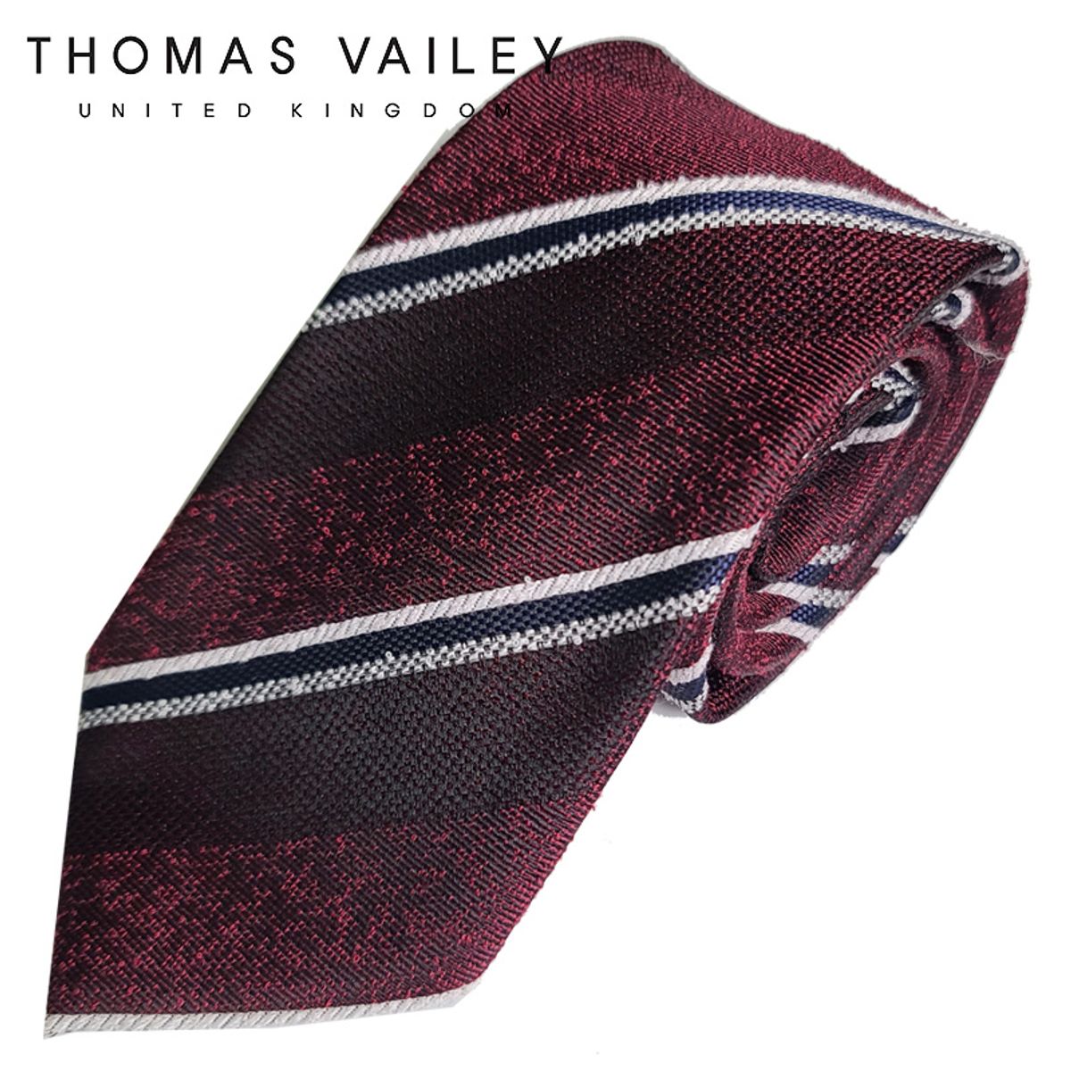 토마스 베일리(THOMAS VAILEY) 패션넥타이-클래지 와인 8cm
