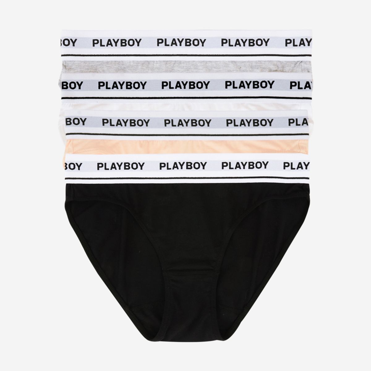 플레이보이(PLAYBOY) 여성 속옷 우먼 아웃밴드 삼각팬티 PWP3611-3매입