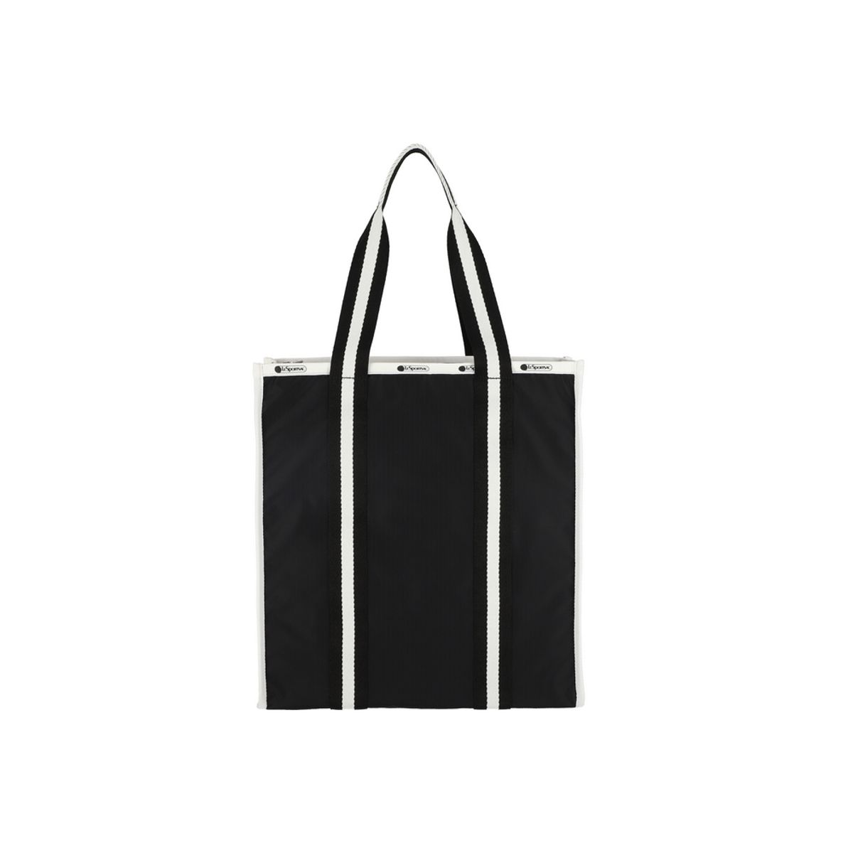 레스포색(LESPORTSAC) 스펙테이터 블랙 라지 웹 북 토트백 [3848.E849]