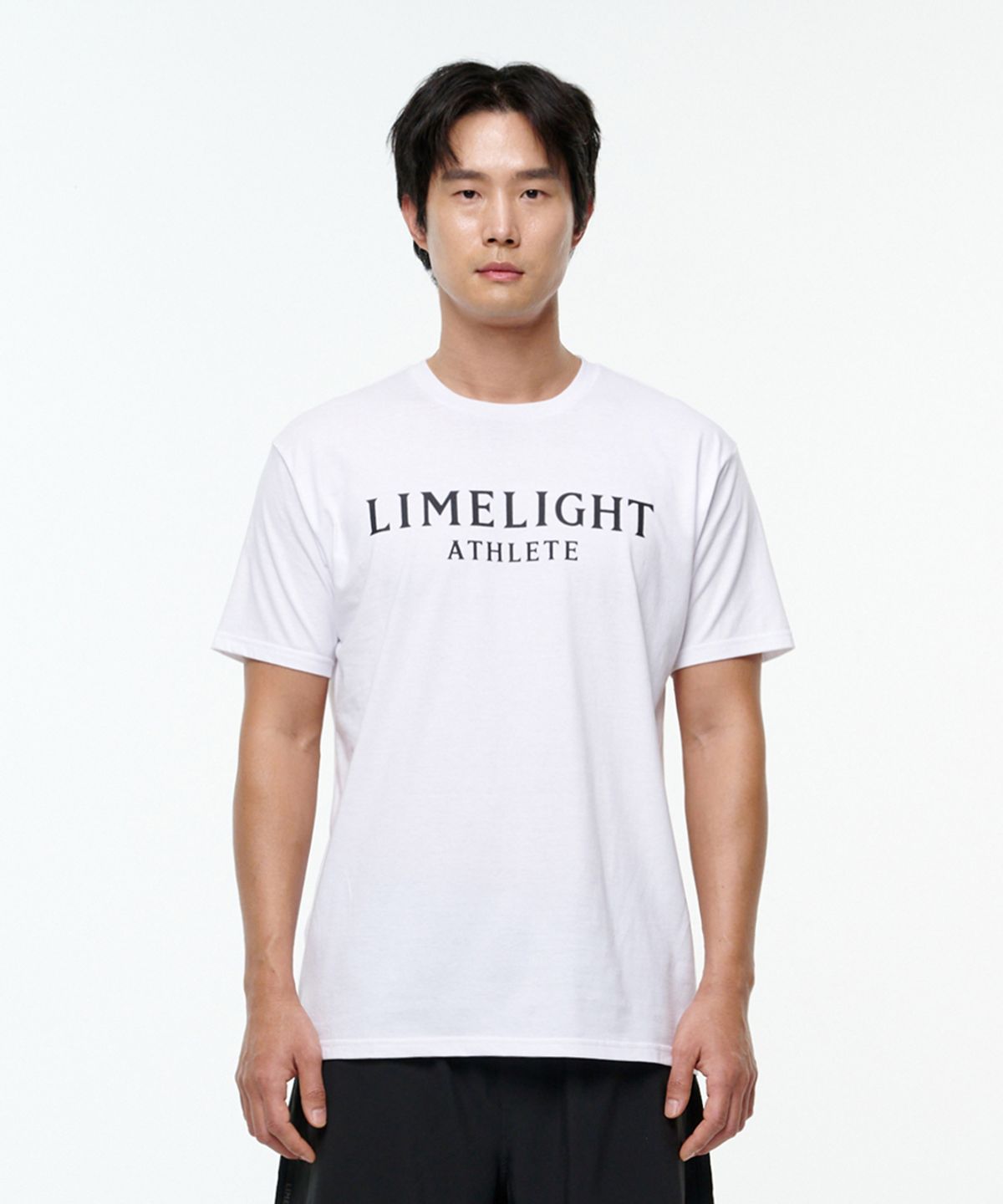 라임라잇 어패럴(LIMELIGHT APPAREL) 애슬릿 티셔츠 (화이트/블랙)