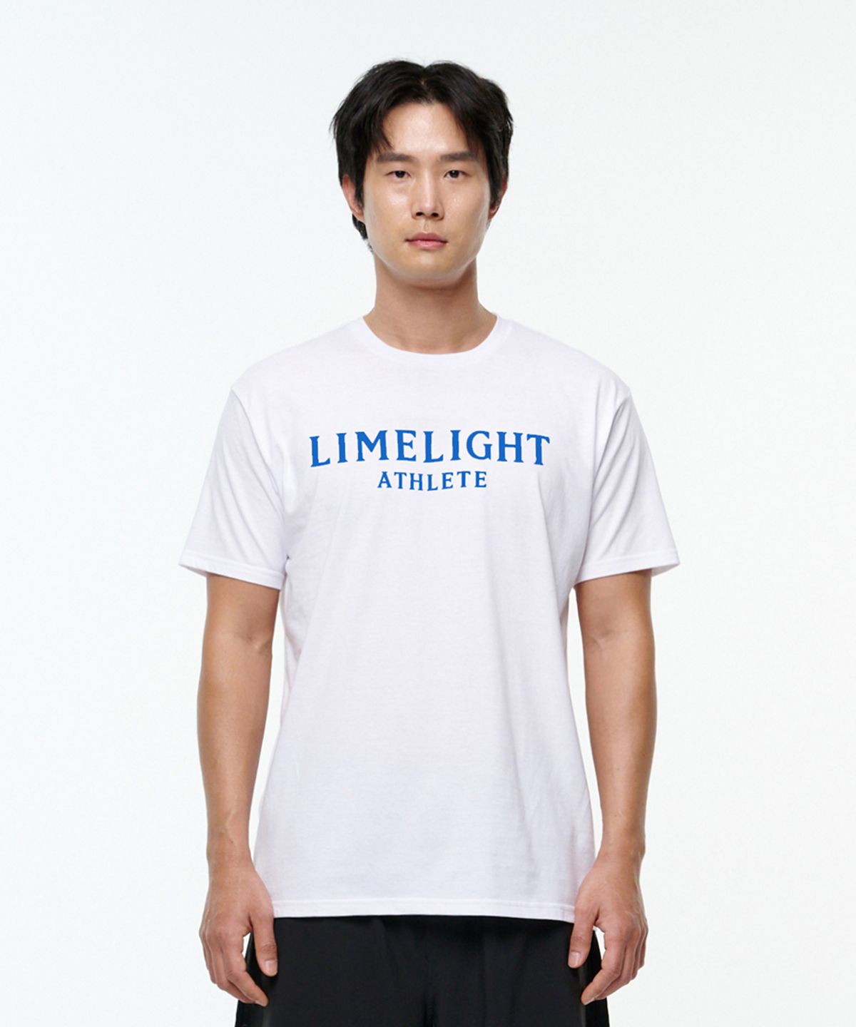 라임라잇 어패럴(LIMELIGHT APPAREL) 애슬릿 티셔츠 (화이트/블루)