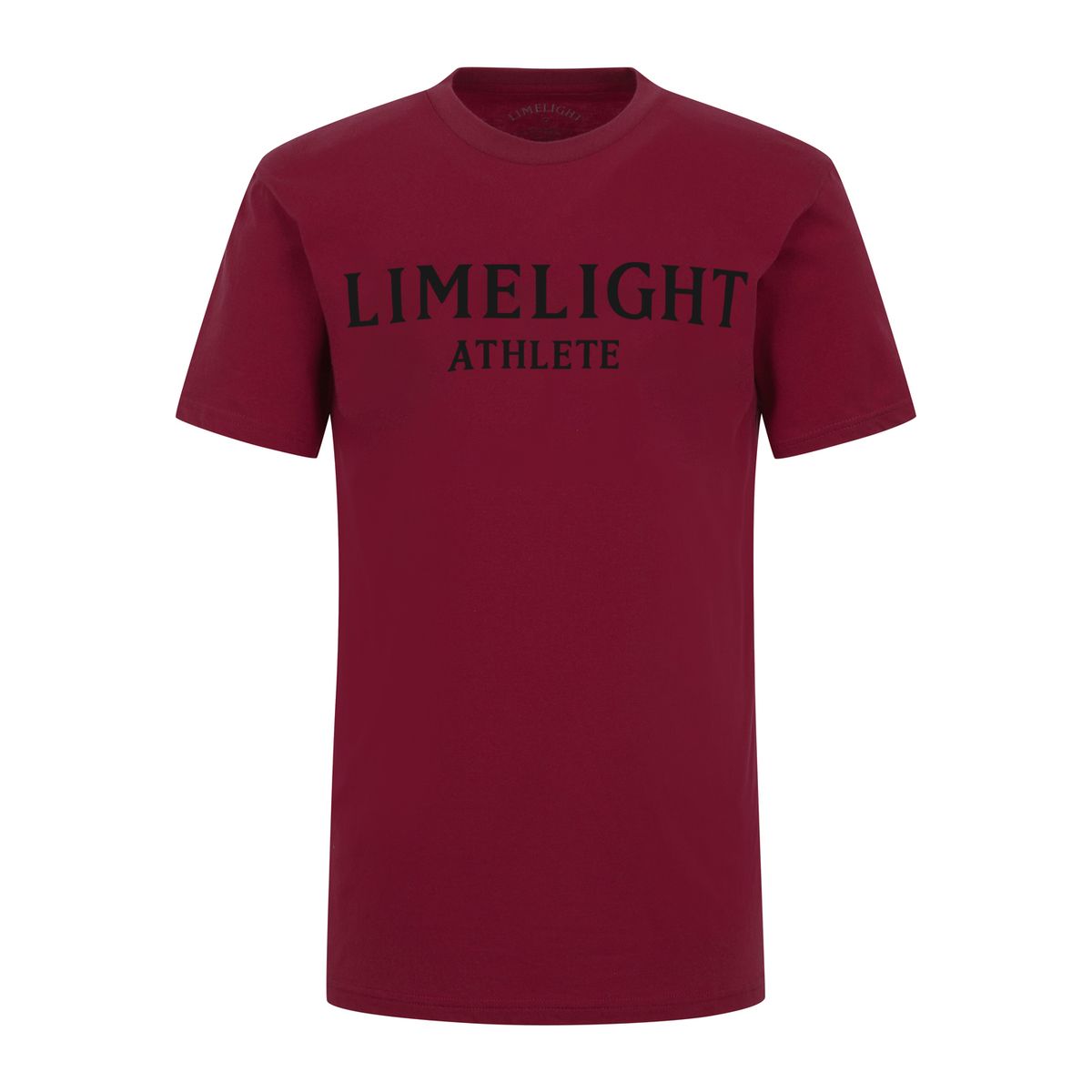 라임라잇 어패럴(LIMELIGHT APPAREL) 애슬릿 티셔츠 (버건디/블랙)