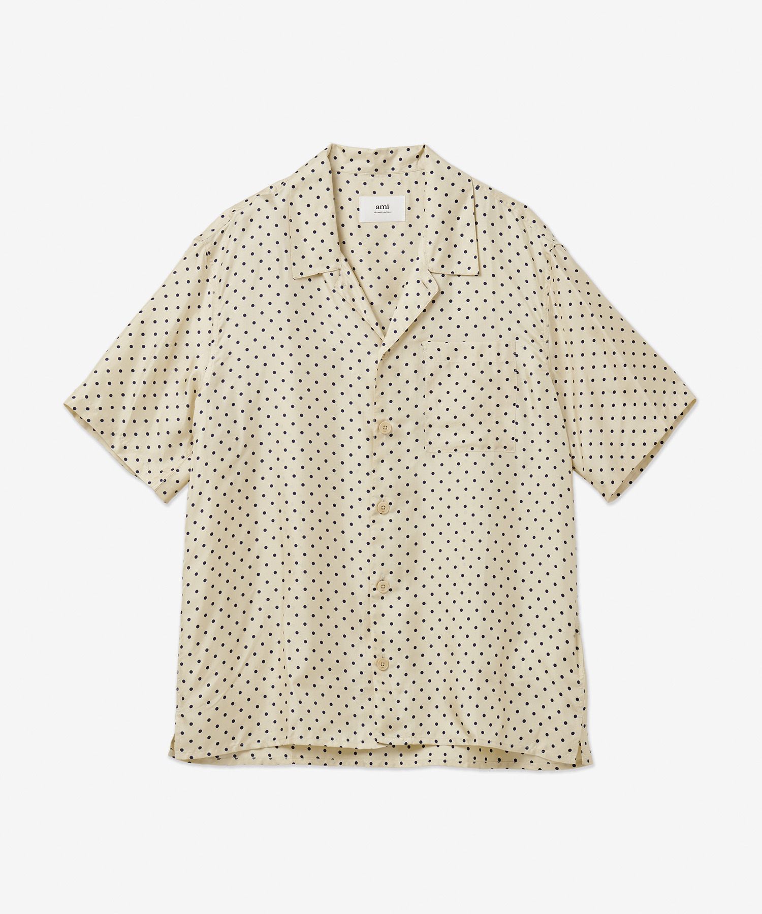 ★★AMI PARIS★★ Polka Dot Short Sleeve Shirt Beige HSH203S MUSINSA | AMI Polka Dot Short Sleeve Shirt - Beige