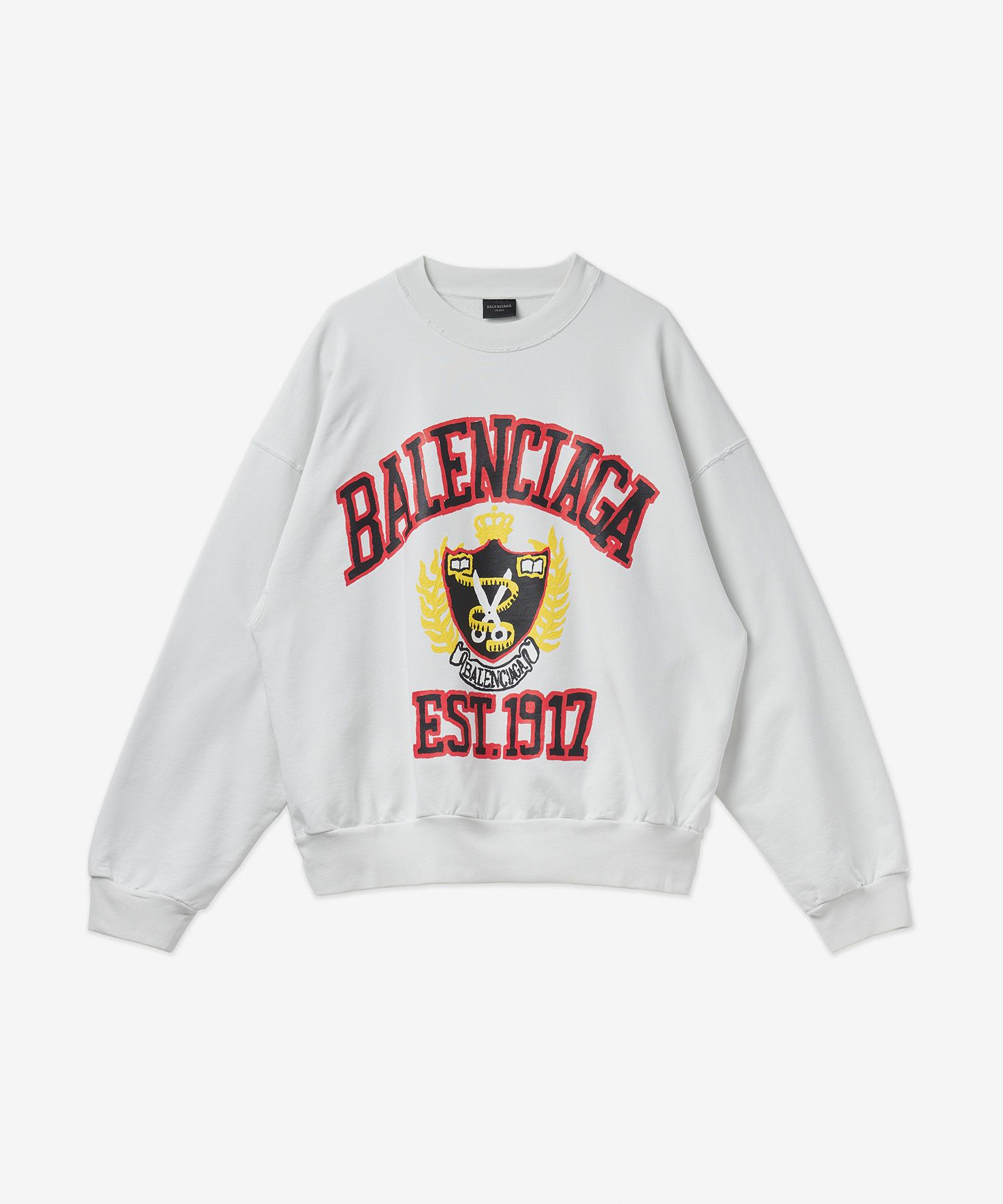 MUSINSA公式 | BALENCIAGA ユニバーシティロゴスウェット - ホワイト
