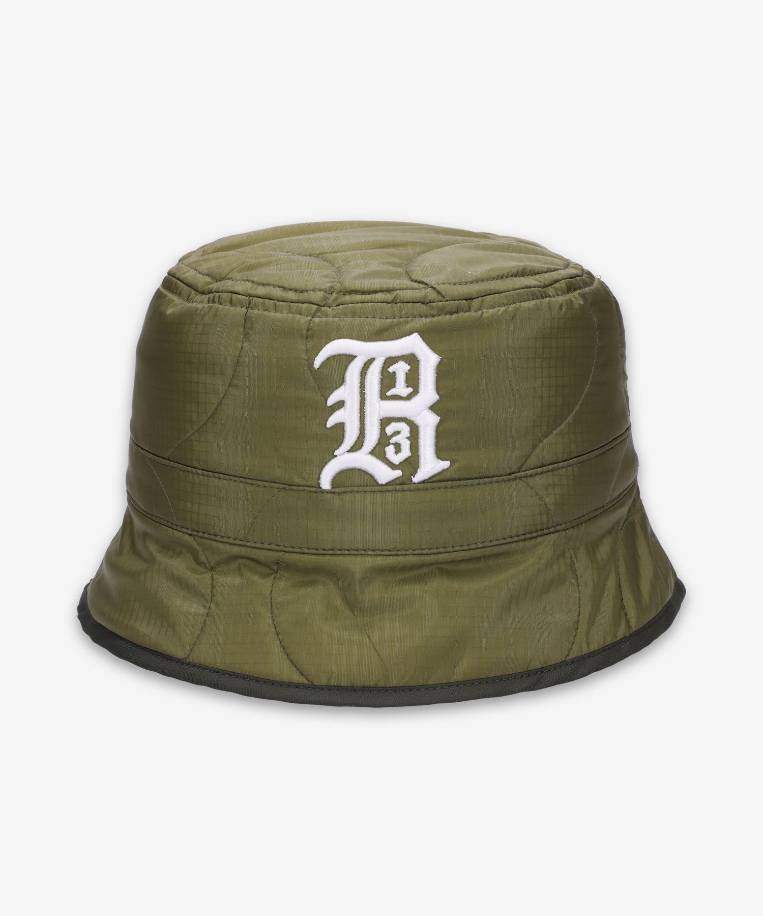 ★R13★ Logo embroidered padded bucket hat olive R13WA043A04 MUSINSA | R13 Logo Embroidery Padded Bucket Hat - Olive