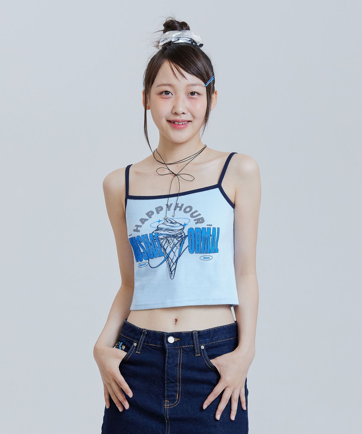 언유주얼 노말(UNUSUALNORMAL) GELATO TOP_BLUE
