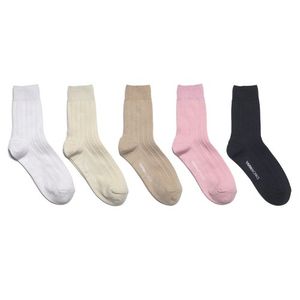 [솔리드컬러 5팩]WORK22 메시&립 패턴 양말