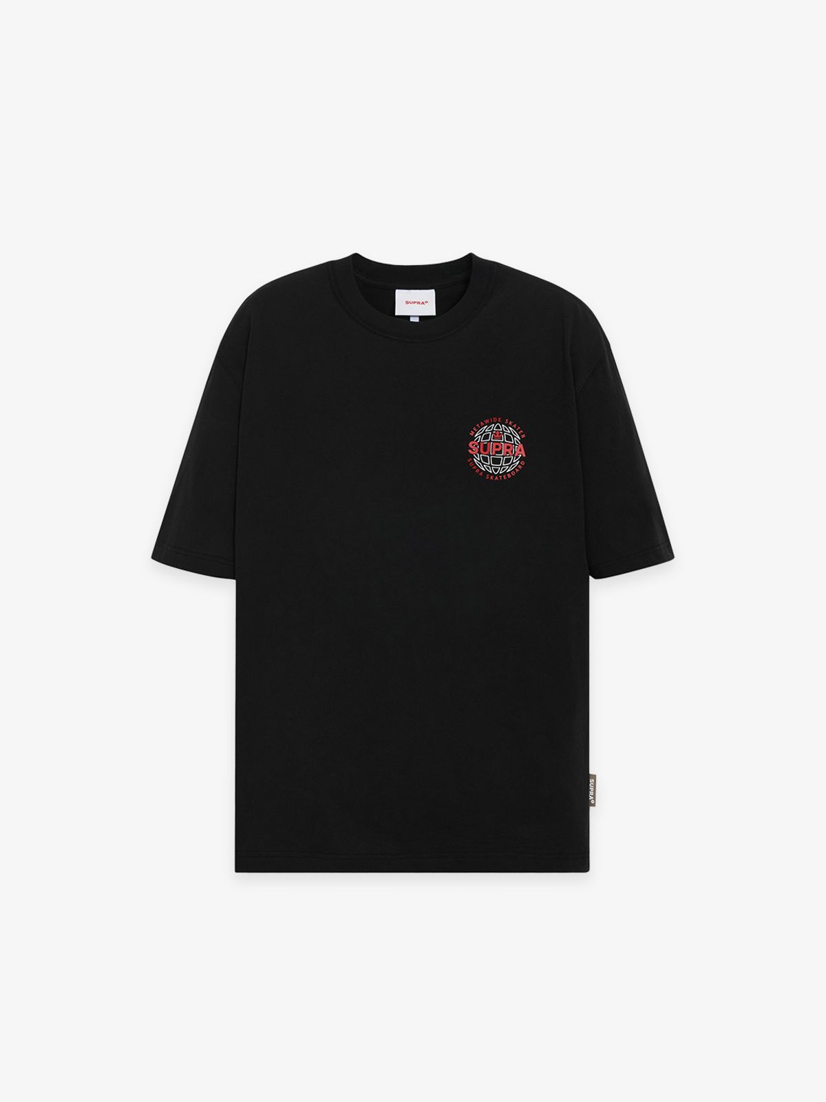 수프라(SUPRA) 메타와이드 오버핏 반팔 티셔츠(BLACK)
