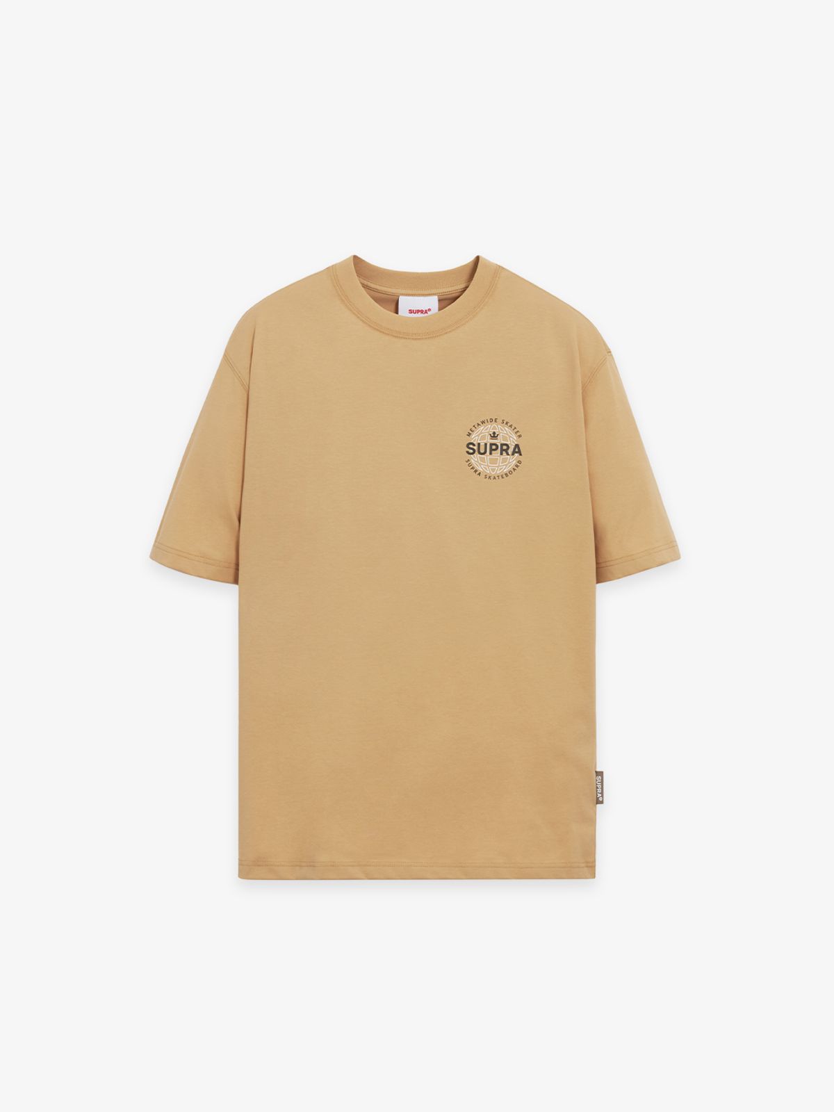 수프라(SUPRA) 메타와이드 오버핏 반팔 티셔츠(BEIGE)