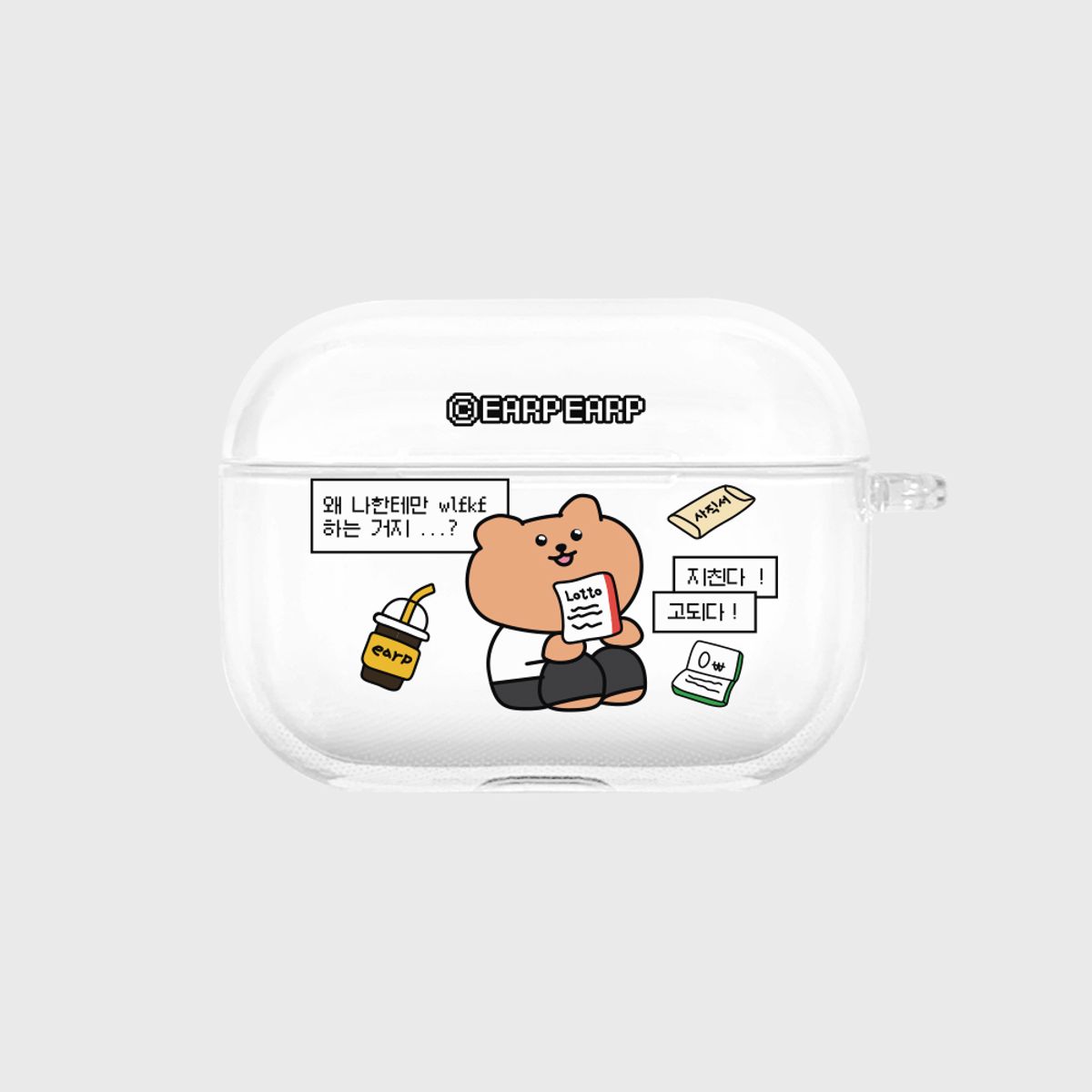 어프어프(EARPEARP) [프로3 추가]BURNOUT COVY(에어팟프로-클리어하드)
