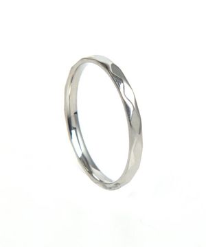 BAT401 [surgical steel]Cutting simple layered Ring