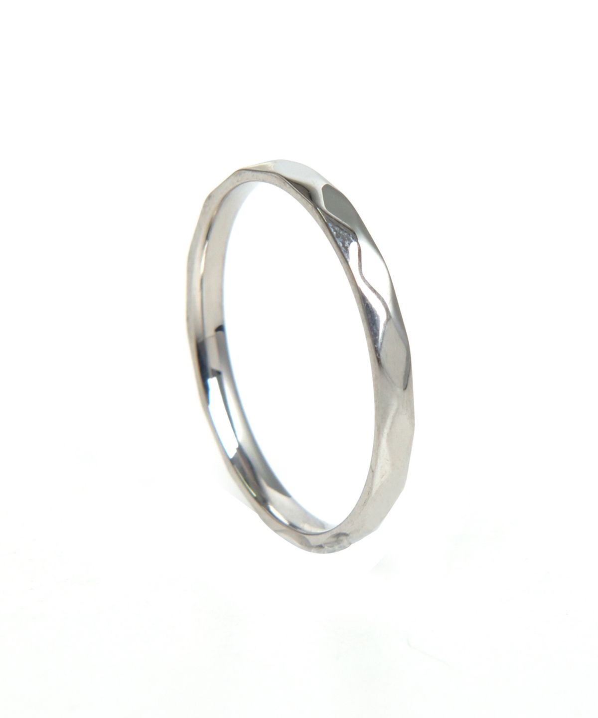 스칼렛또블랙(SCALETTOBLACK) BAT401 [surgical steel]Cutting simple layered Ring