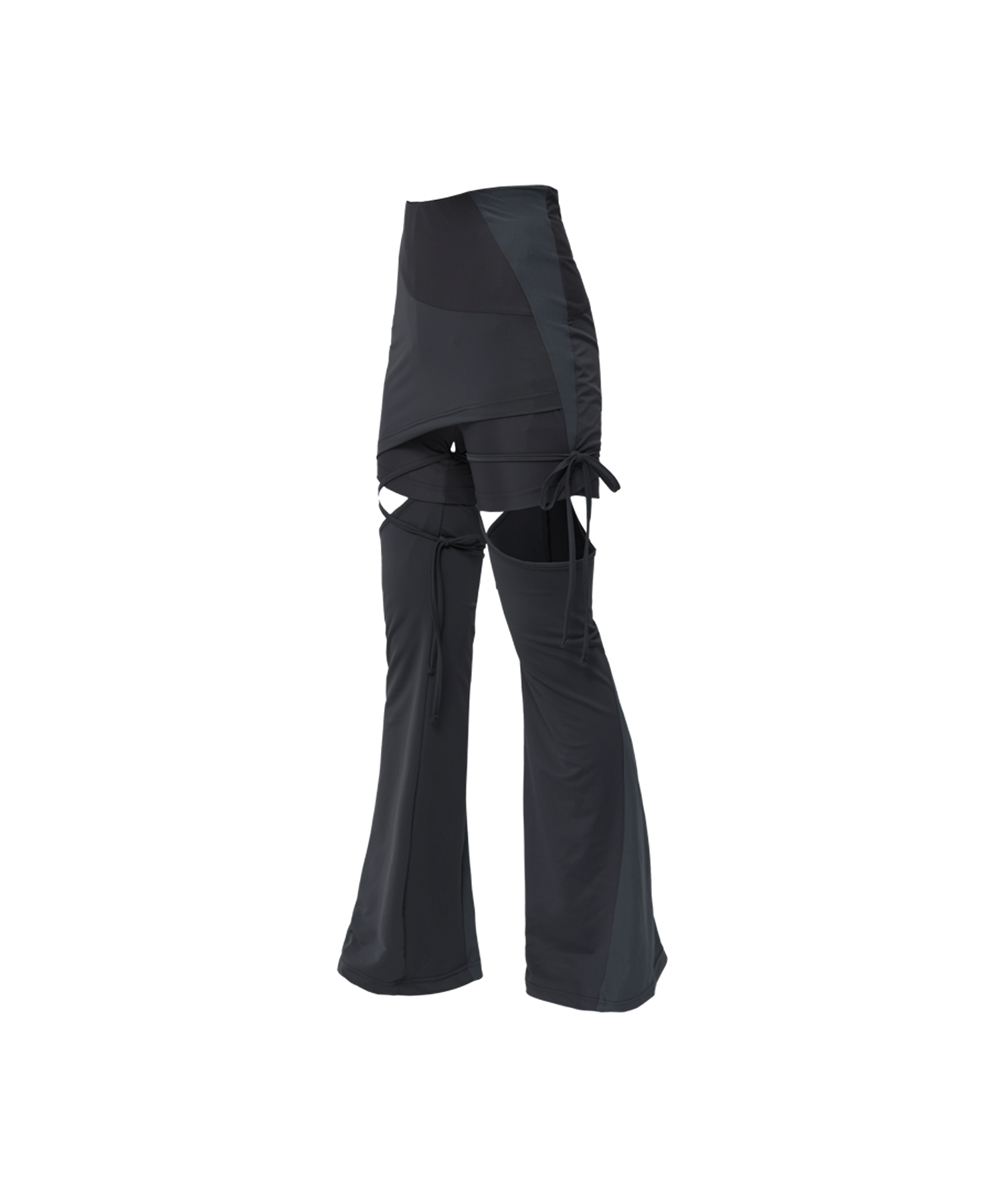 MUSINSA | OJOS Detachable Strap Skirt Shorts / Charcoal