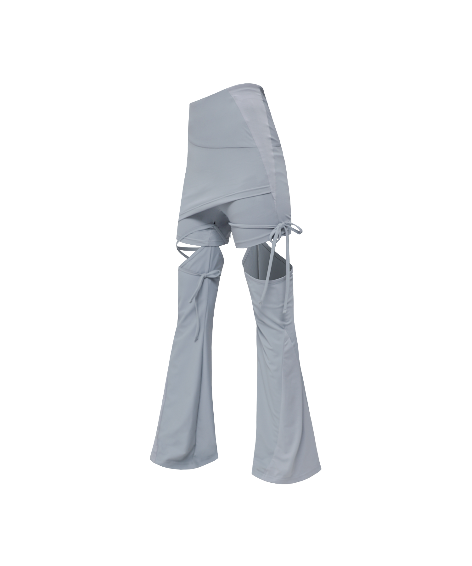 MUSINSA | OJOS Detachable Strap Skirt Shorts / Grey