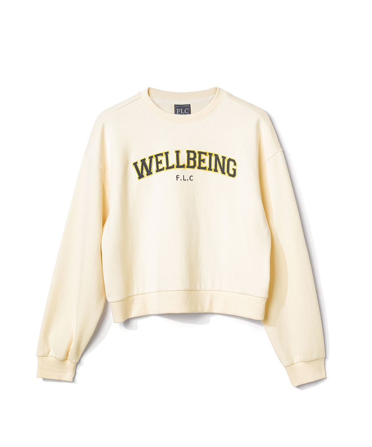 페어라이어 클럽(FAIRLIAR CLUB) FLC Edw Cropped Sweatshirts_YELLOW