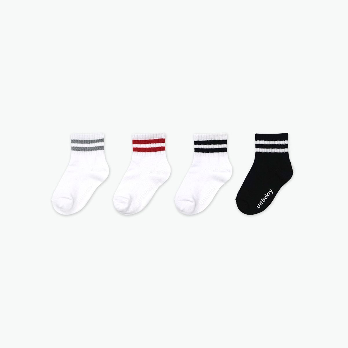 언비데이(UNBDAY) [3PACK]아동용 단목 링글 삭스 1호/2호