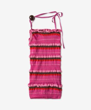 라 마일레 콘차 니트 탑 - 다크 핑크 / 231KN1242282450