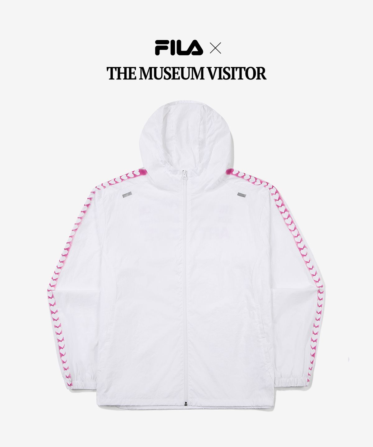 휠라(FILA) FILA  X THE MUSEUM VISITOR HEART LINE WINDBREAKER (FS2JKF2V01XWHI)