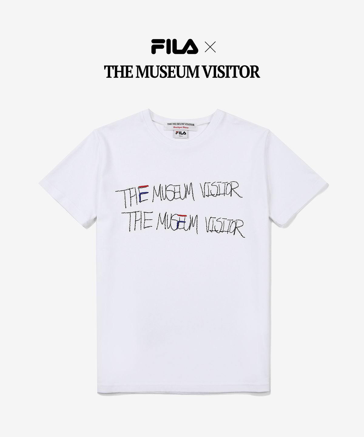 휠라(FILA) FILA X THE MUSEUM VISITOR  T-SHIRTS (FS2RSF2V01XWHI)