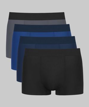 JD 맨즈 무지 소프트 심리스 드로즈 4PACK