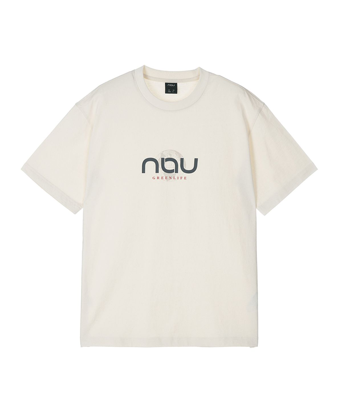 나우(nau) 싱글 그래픽 반팔티셔츠 White