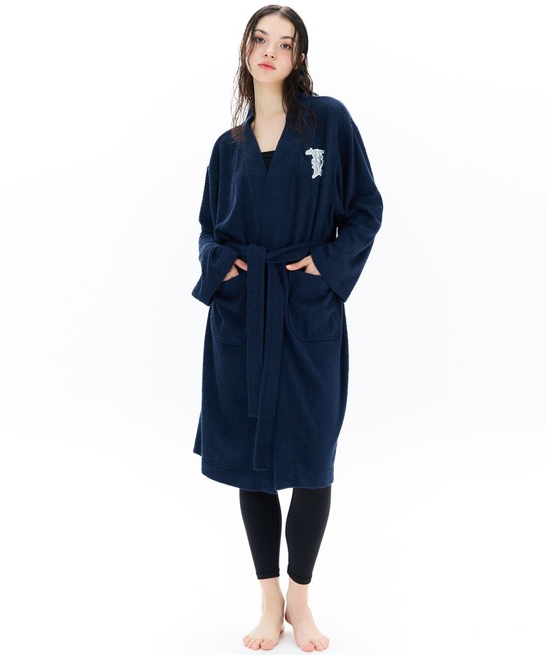 BE L LOGO ROBE(NAVY)