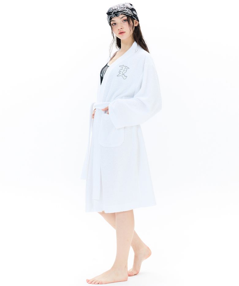 BE L LOGO ROBE(WHITE)