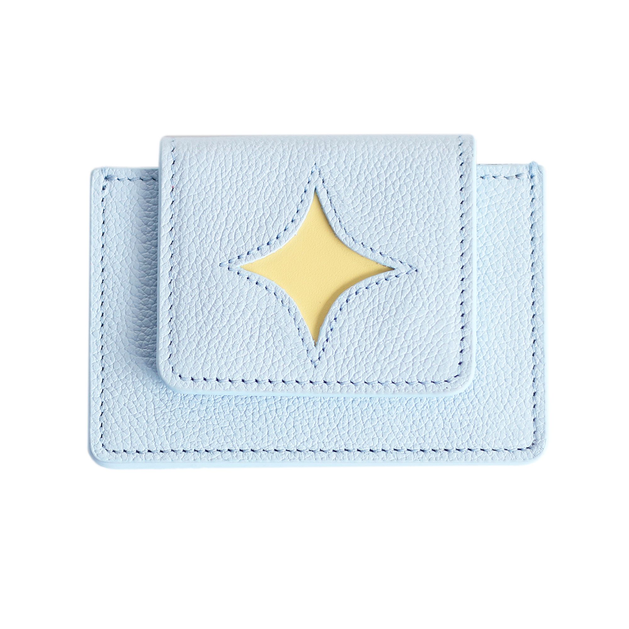 ★keike★ Shape of Wallet White Yellow kate spade x Disney Beauty and The Beast Small Slim Card