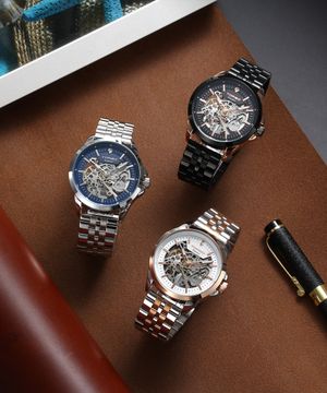 T602 그리페스 스켈레톤 오토매틱 다이아몬드 워치 남자 메탈 시계