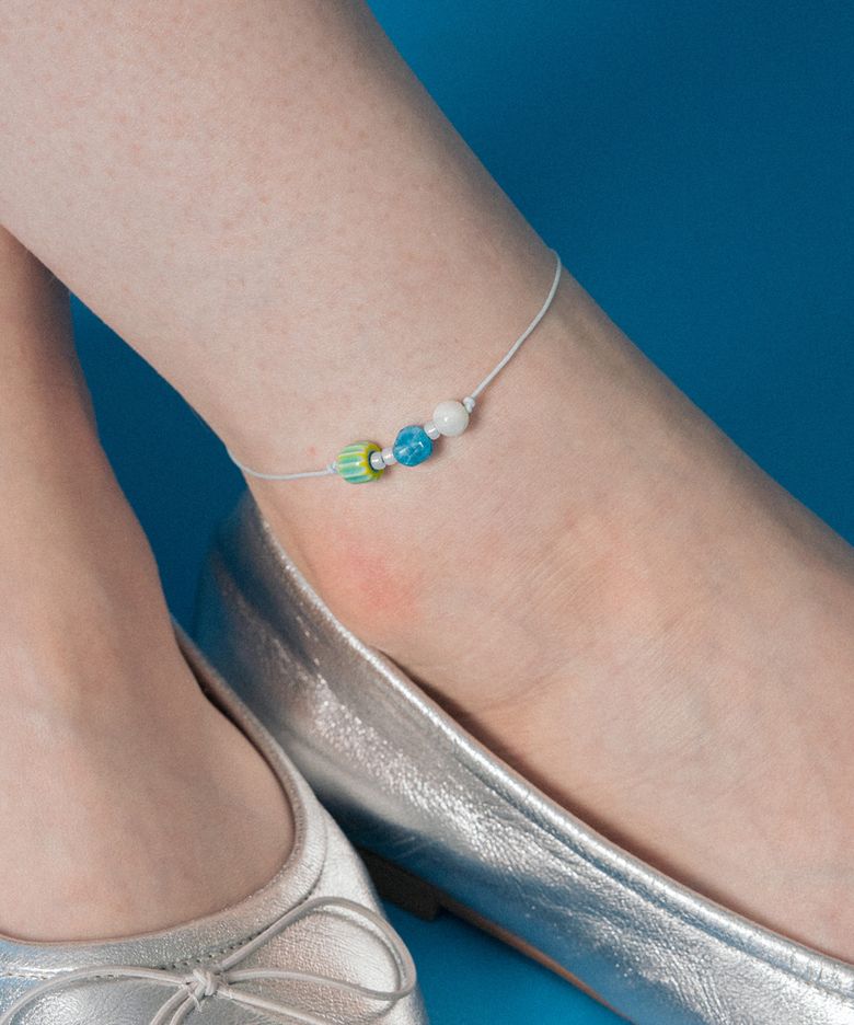 Summer marine knot anklet