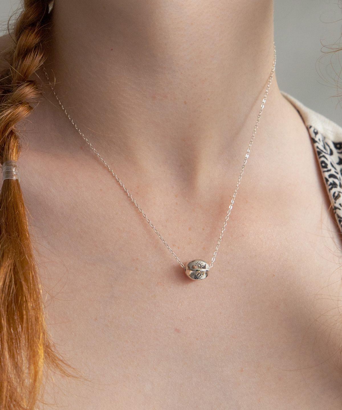 메리모티브(MERRYMOTIVE) Ethnic natural mood 925 silver necklace