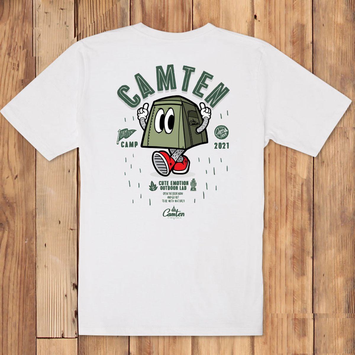 돌돌(DOLDOL) Camten-tshirts-19 감성 캠핑 브랜드 캠텐 캐릭터 그래픽 티셔츠 반팔티