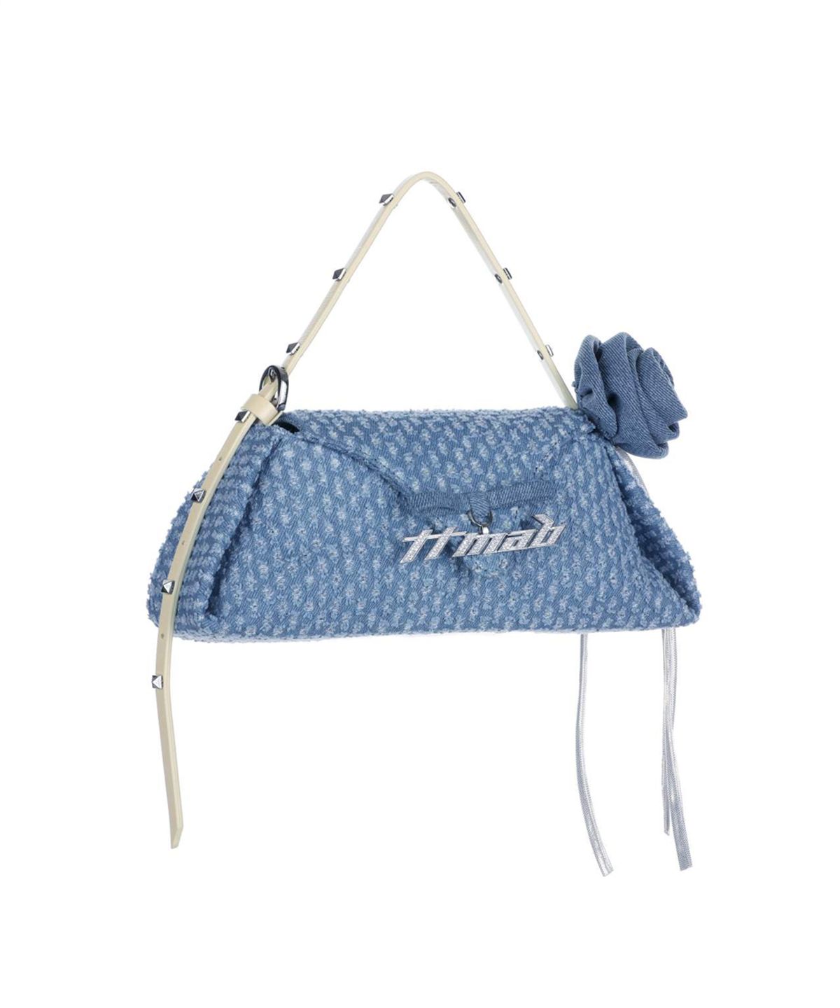 티티맙(TTMAB) 디칼브 23 미니 이브닝백 - Blue Perforated Denim
