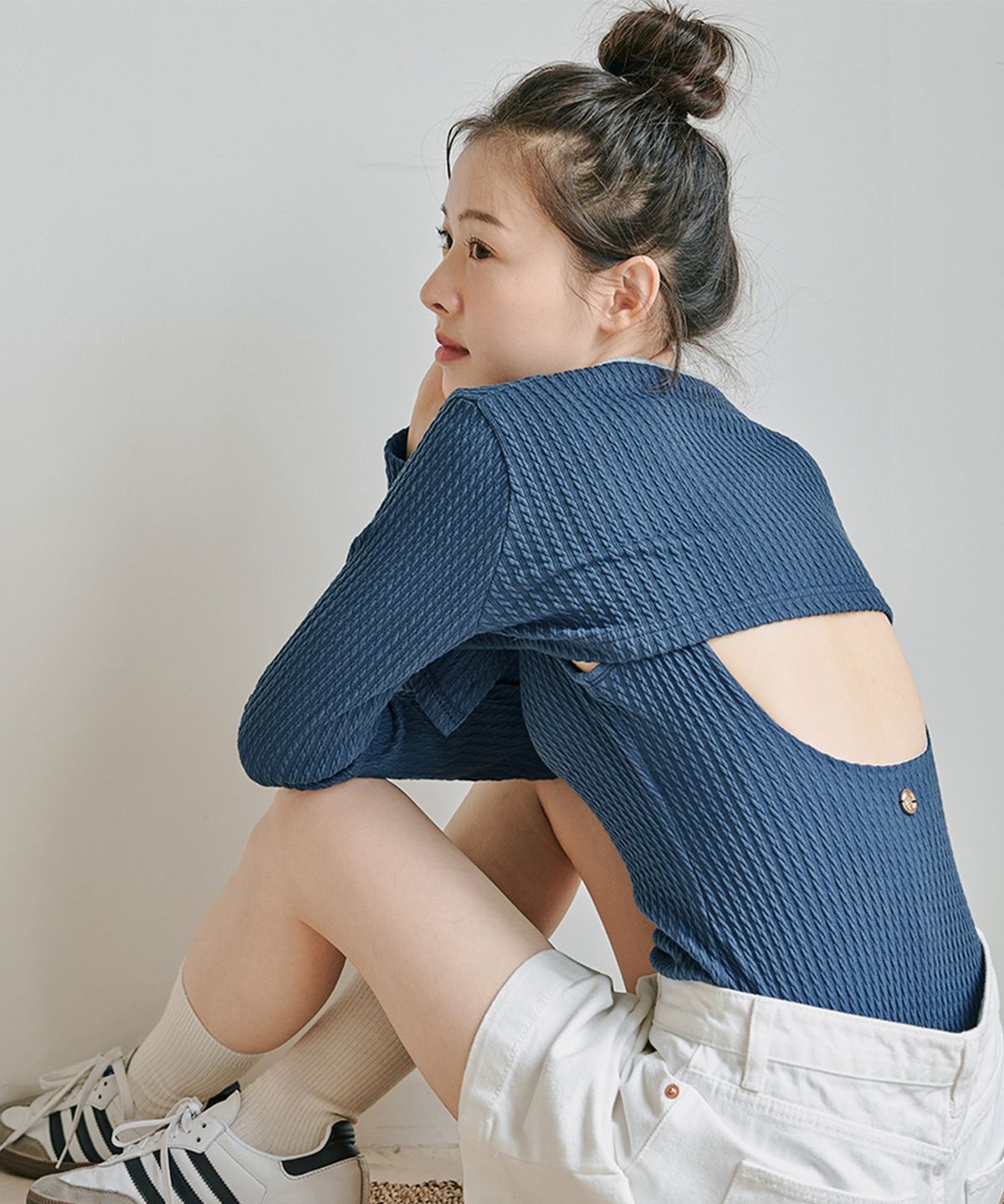 아노에틱(ANOETIC) ANC SWIM SUIT CARDIGAN SET_NAVY