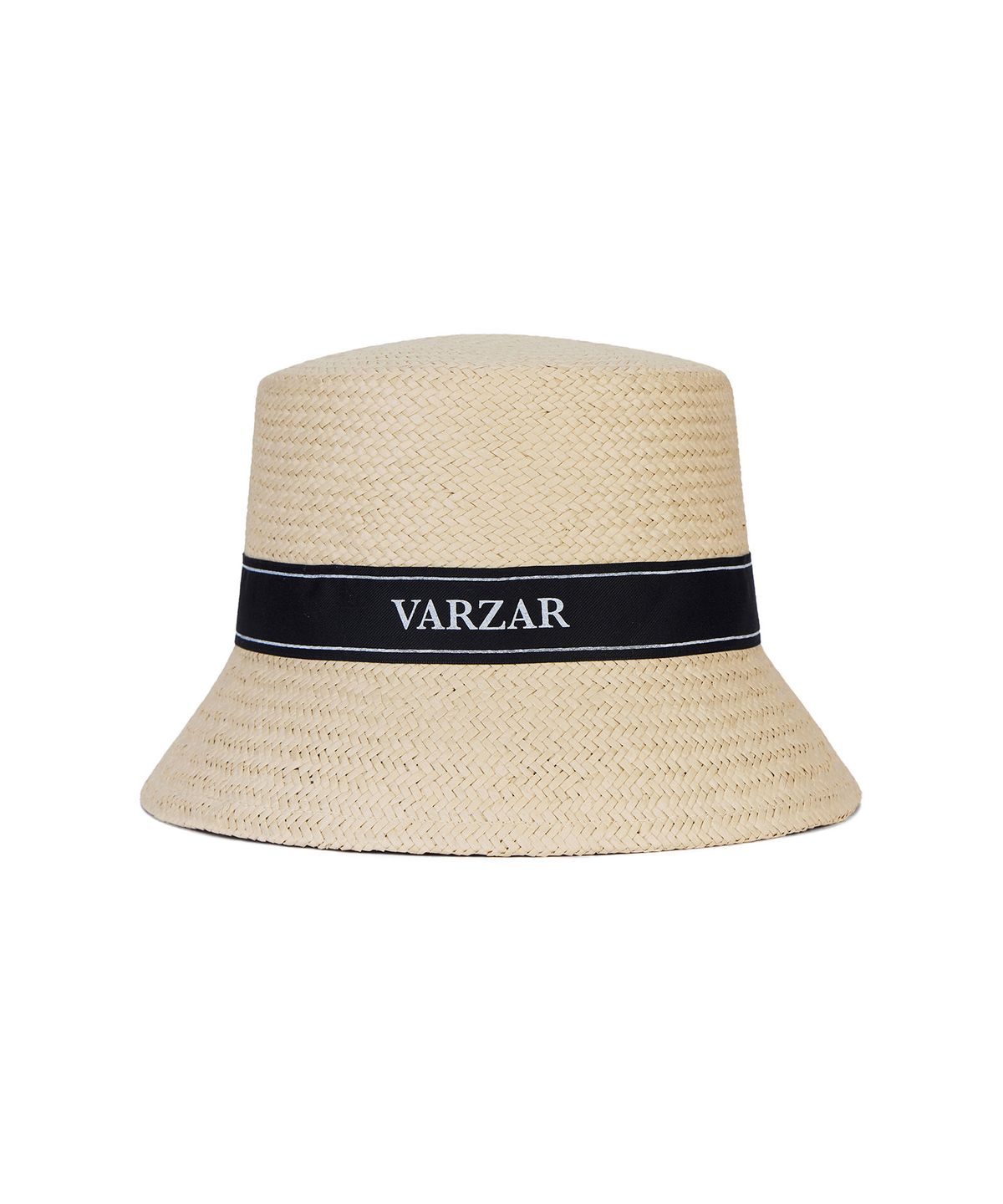 바잘(VARZAR) 리본 페이퍼 버킷햇 베이지