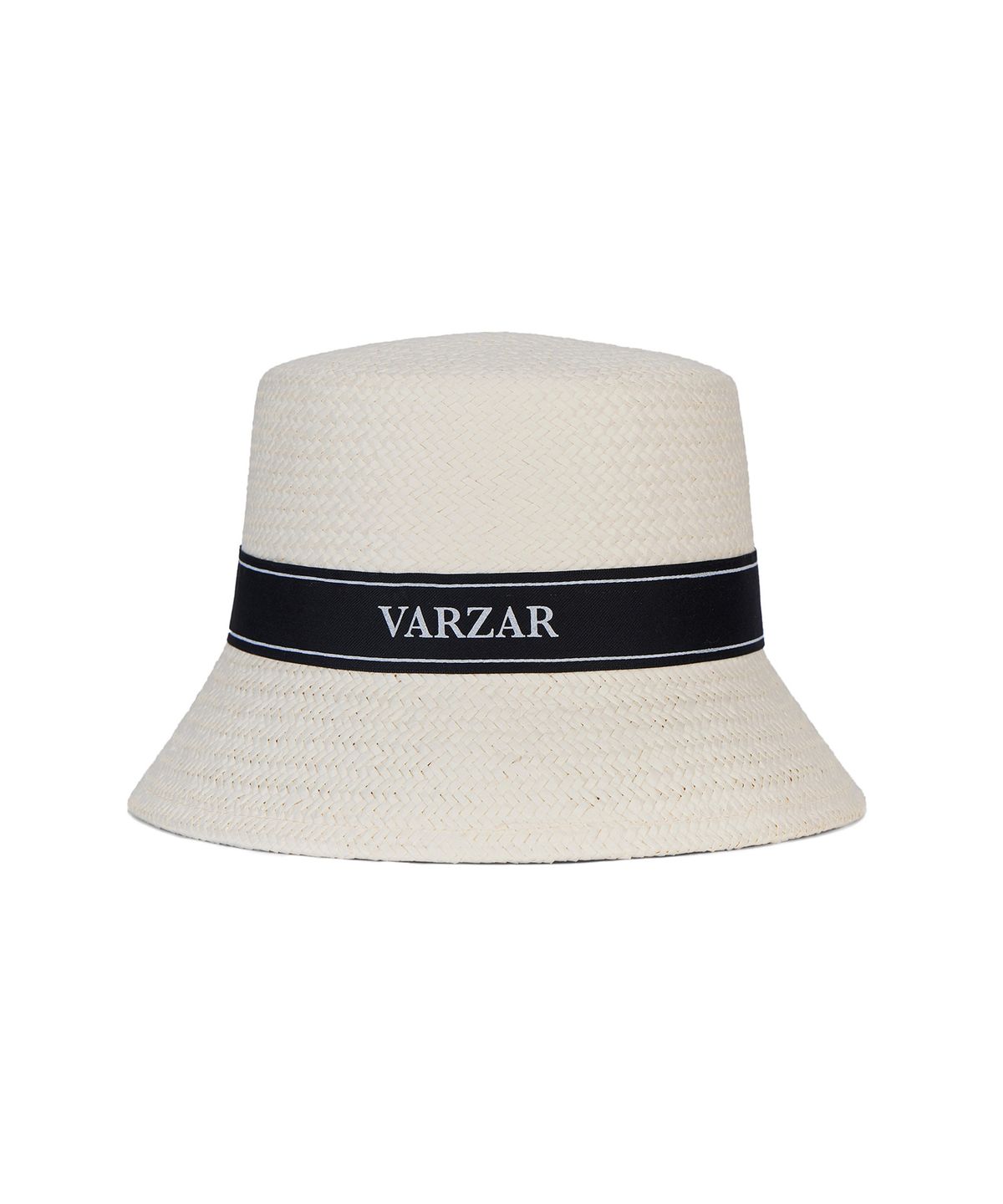 바잘(VARZAR) 리본 페이퍼 버킷햇 크림