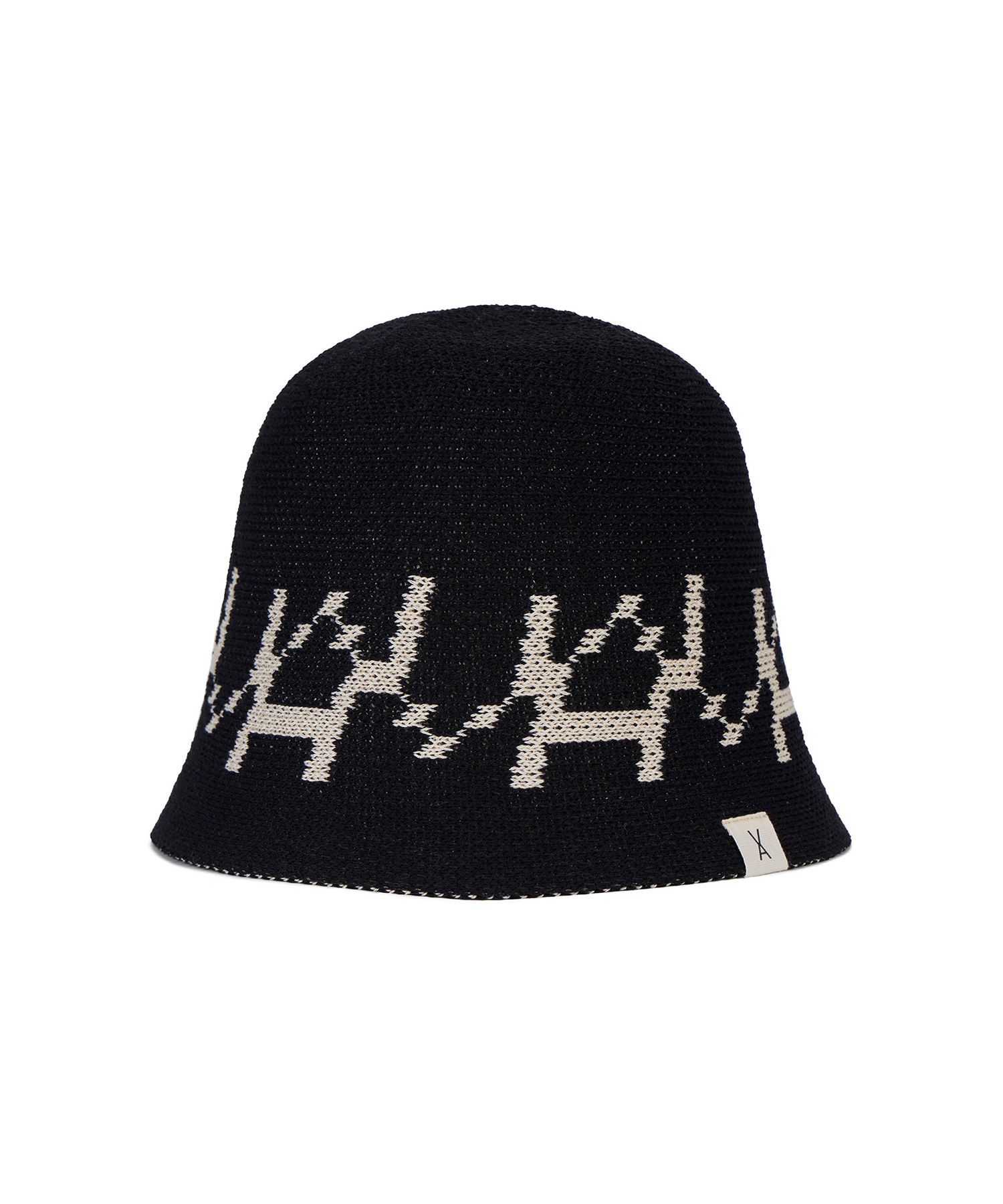 ★VARZAR★ VA digital logo jacquard summer bucket hat black MUSINSA | VARZAR VA Digital Logo Jacquard Summer Bucket Hat