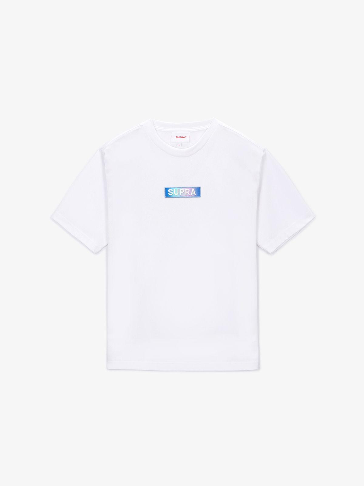 수프라(SUPRA) 모노그램 오버핏 로고 반팔 티셔츠(WHITE)