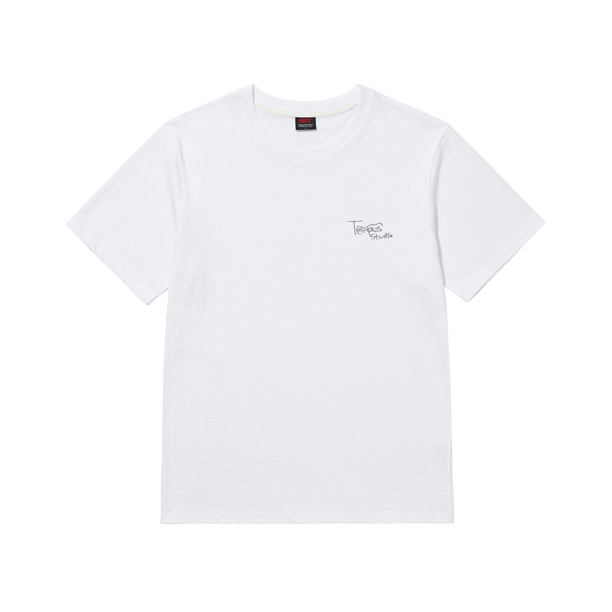 템푸스스튜디오(TEMPUS STUDIO) SMALL DOODLE LOGO T-SHIRTS [WHITE]