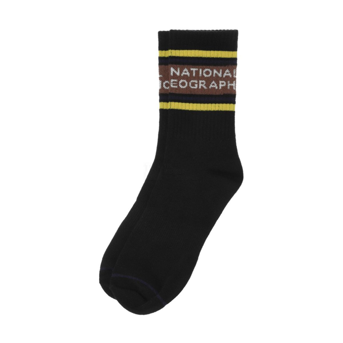 내셔널지오그래픽(NATIONALGEOGRAPHIC) N233ASO590 배색스트라이프양말 BLACK